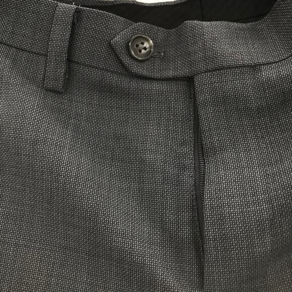 Michael Kors Gray Straight Leg Dress Pant Mid Rise Button Fly & Zip Size 10 - Picture 2 of 5